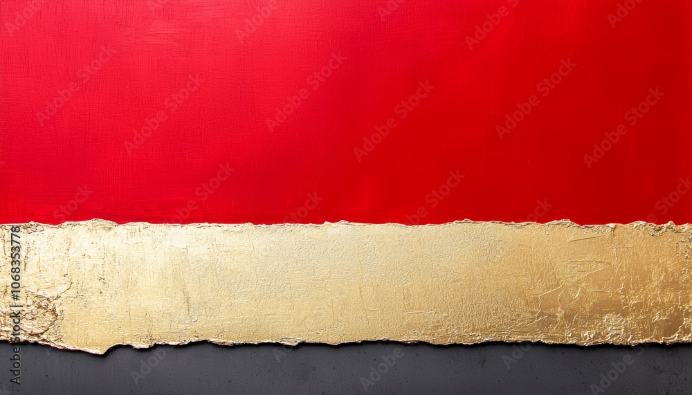 A bold red background with subtle fabric textures at the top and a metallic gold accent at the bottom, exuding elegance and style. A bold red background with subtle fabric textures at the top and a metallic gold accent at the bottom, exuding elegance and style.