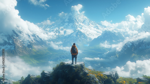 A young man and his adventures atop a high, cold mountain.