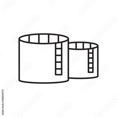 Oil storage icon. isolated vector icon. photo