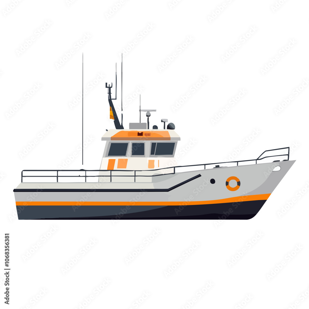 Naklejka premium patrol boat