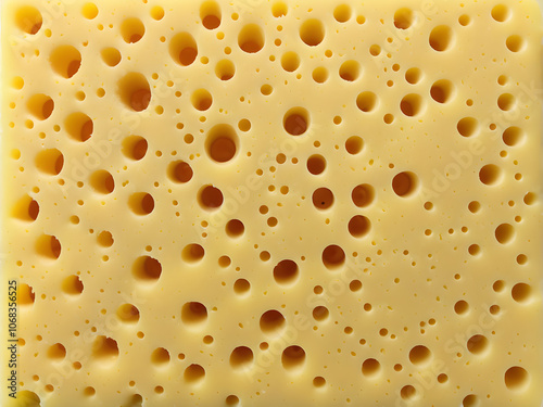 Realistic Cheese and Sponge Texture photo