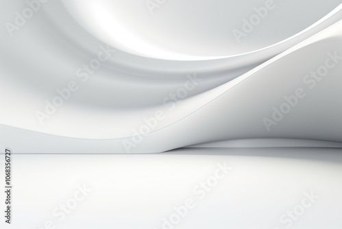 Free abstract white background minimal futuristic architectural space wallpaper