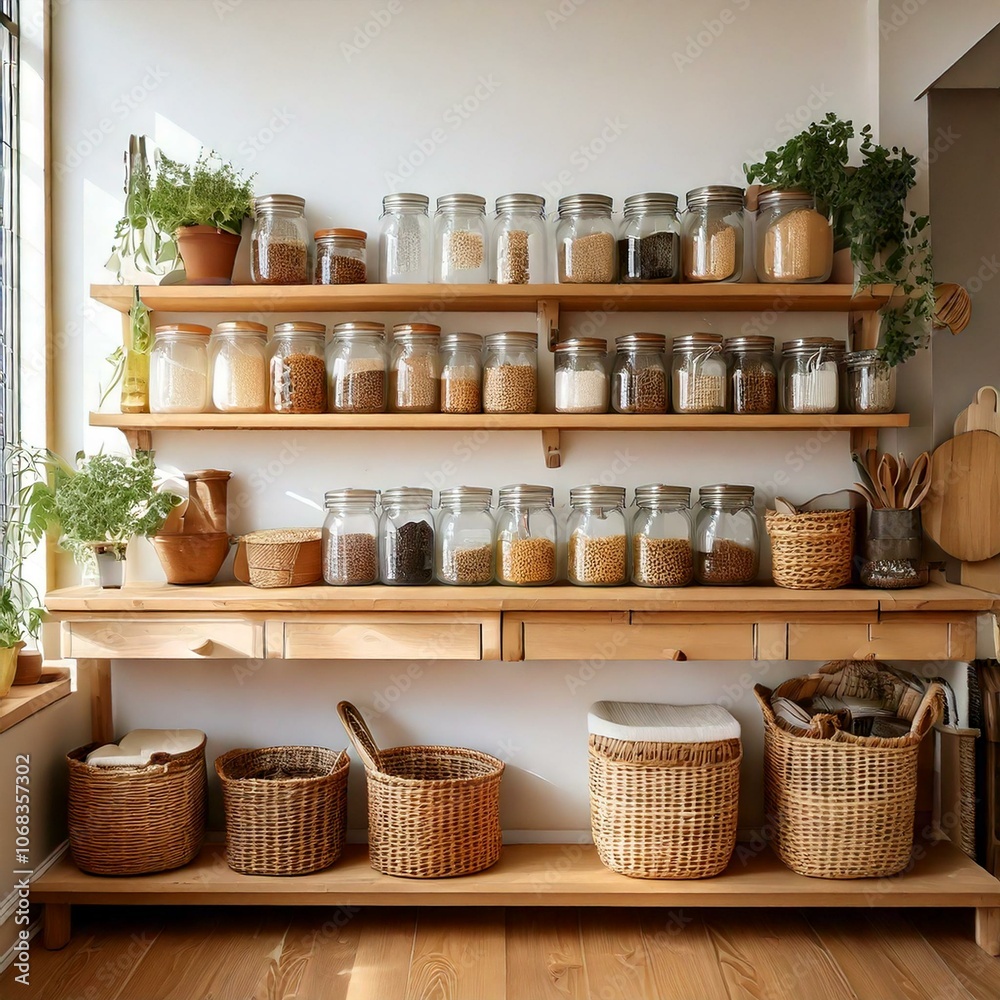 Generative AI
kitchen with light wooden shelving
Generative AI
kitchen with light wooden shelving