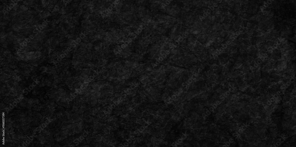 Fototapeta premium Abstract design with grunge black and white background . Old cement wall . scary dark texture of old paper parchment and .decorative plaster or concrete with vignette paper texture design .Dark wall 