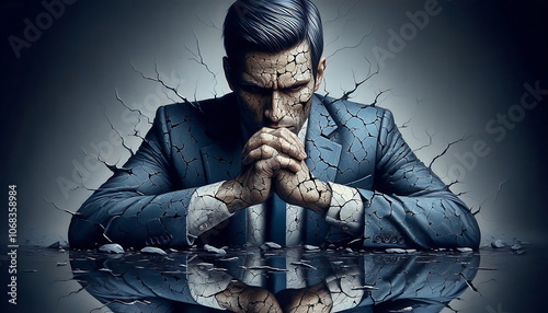 Broken Businessman ,  How to Make Money, Cybersecurity, AI,4K, 3D, City , Background , Successful Businessman