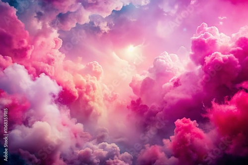 Elegant Pink Abstract Cloudy Background for Fantasy Banners and Presentations with Ample Copy Space Perfect for Wallpaper and Design Projects