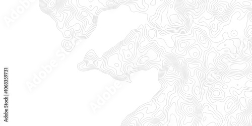 Black and white wave Seamless line. Vector geographic contour map. Topography map background. Topography relief. White wave paper curved reliefs abstract. Topographic map patterns,topography line map.