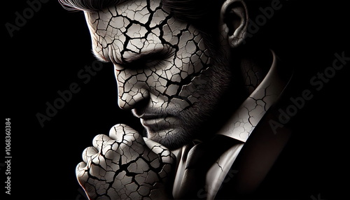 Looking to camera , Broken Businessman , Getting Rich, Making Money, How To, Lost Everything