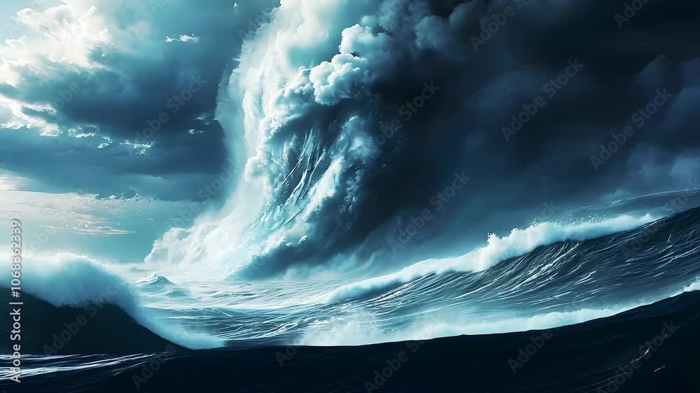 storm over the ocean