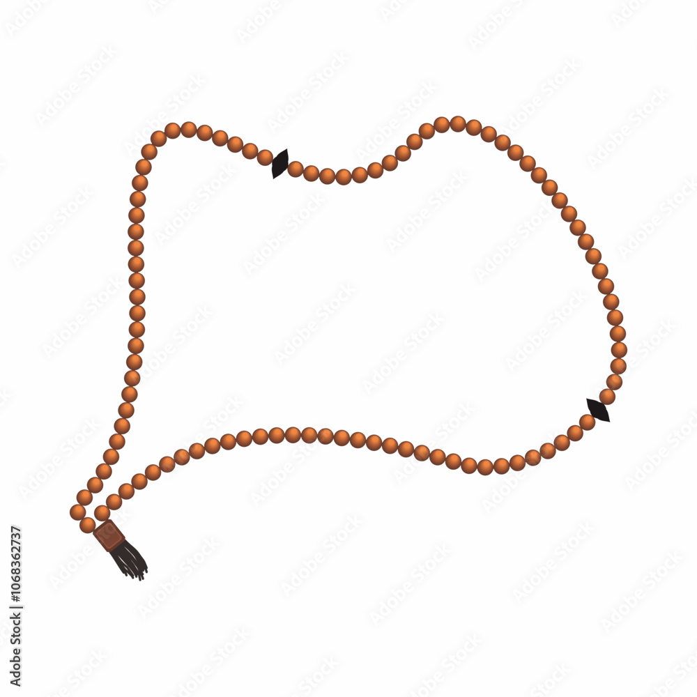 Ninety-nine prayer beads for Moslem tools of dhikr. Ninety-nine prayer beads for Moslem tools of dhikr.