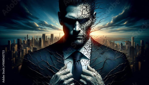 Broken Businessman ,  How to Make Money, Cybersecurity, AI,4K, 3D, City , Background , Successful Businessman