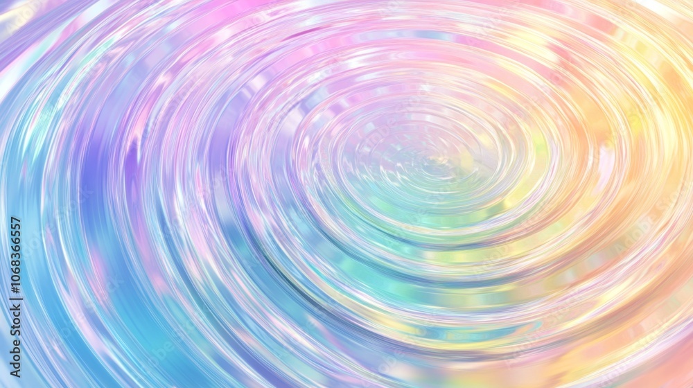 Pastel Circular Waves with Soft Colors Pastel Circular Waves with Soft Colors