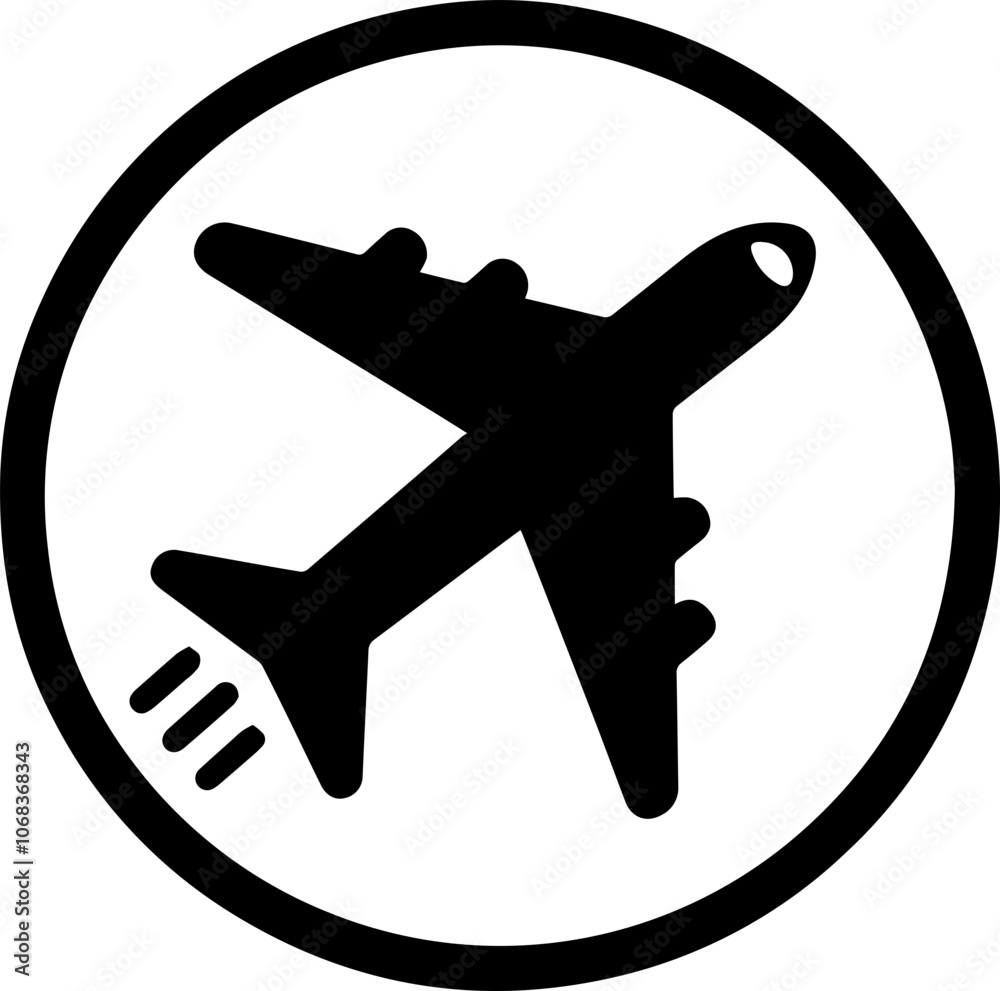 Obraz premium Airplane icon