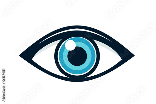 vision eye icon, eye logo 