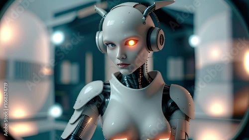 Transform humanoid robot. Generative AI