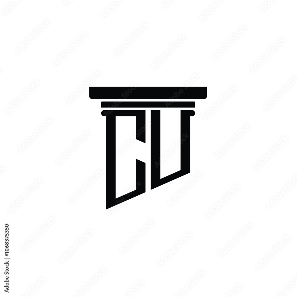 CU monogram logo design letter text name symbol monochrome logotype alphabet character simple logo CU monogram logo design letter text name symbol monochrome logotype alphabet character simple logo
