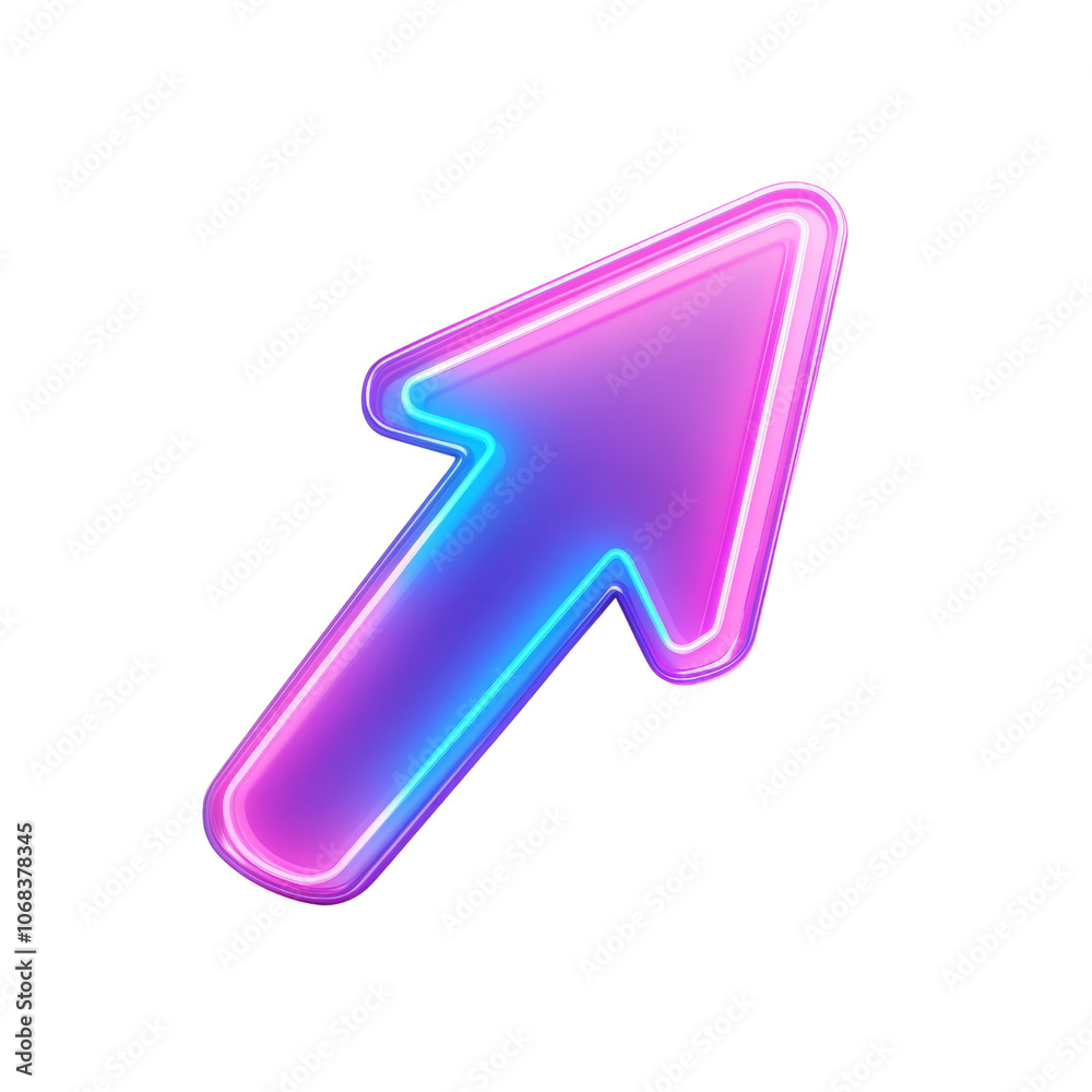 3D Arrow Pointer Icon - Minimal Computer Cursor 3D Arrow Pointer Icon - Minimal Computer Cursor
