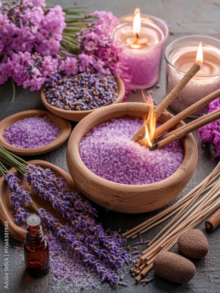 An aromatherapy session in a spa salon An aromatherapy session in a spa salon