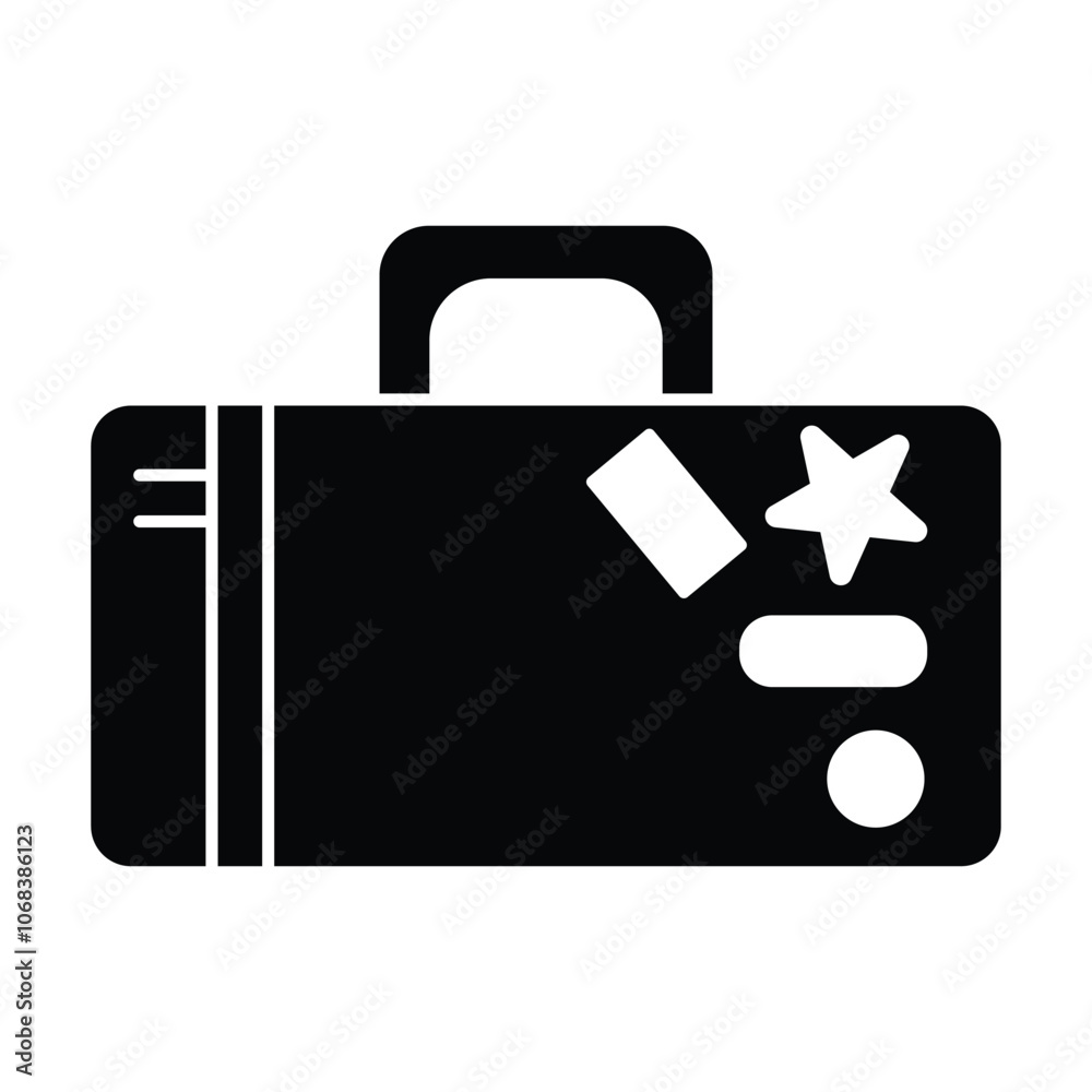 luggage icon vector on white background
luggage icon vector on white background