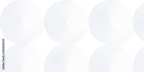 Seamless geometric spiral pattern and abstract circle wave lines overlapping pattern isolated. Design technology or modern concept. Ornament overlapping background. Colorful element line pattern.