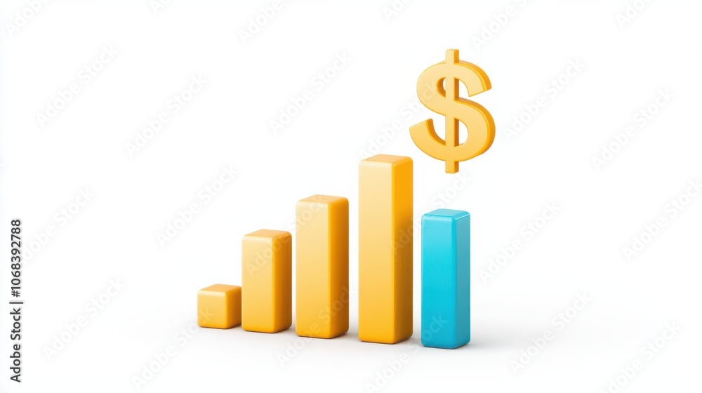 The finance icon featuring a bar chart and dollar symbol for enhanced financial insights The finance icon featuring a bar chart and dollar symbol for enhanced financial insights