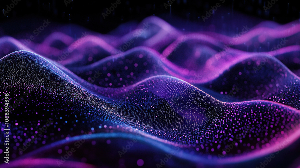 Data technology concept. Glowing wave of dots and lines. Beautiful abstract wave technology digital network. Hi-tech futuristic techno background. Science or communication background. Futuristic tech Data technology concept. Glowing wave of dots and lines. Beautiful abstract wave technology digital network. Hi-tech futuristic techno background. Science or communication background. Futuristic tech