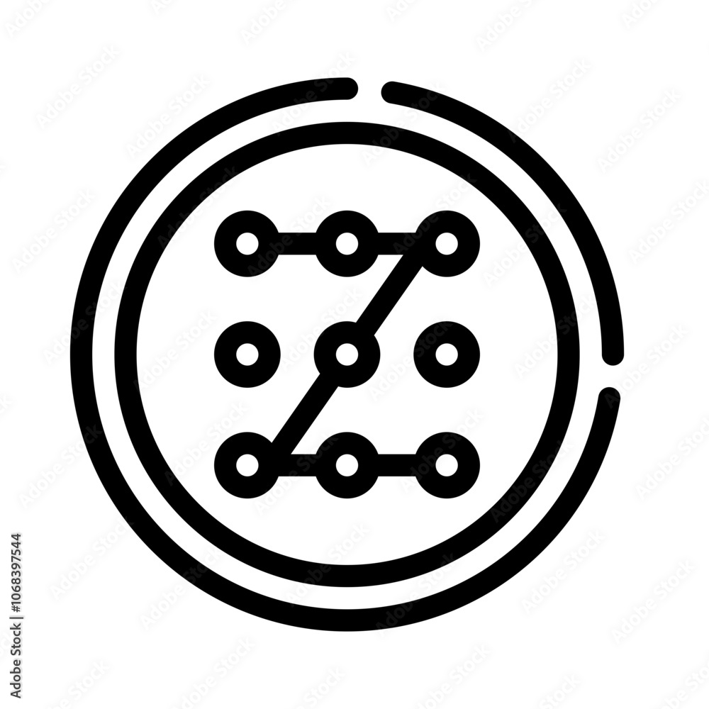 Icon Pattern With Style Outline Icon Pattern With Style Outline