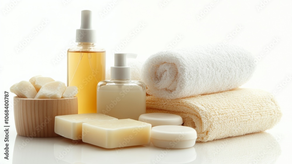 Spa Products and Towels. Spa Products and Towels.
