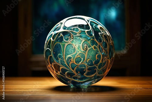 erfect sphere expressing feelings of calm and serenity intricate