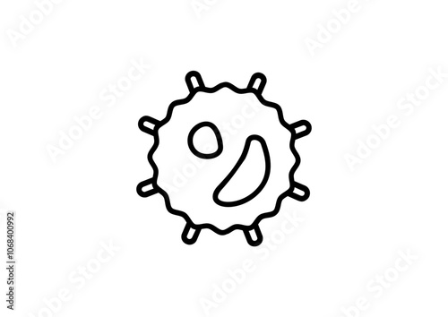 bacteria icon ilustration