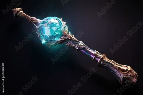 ethereal staff a magical staff that can phase through solid obje photo