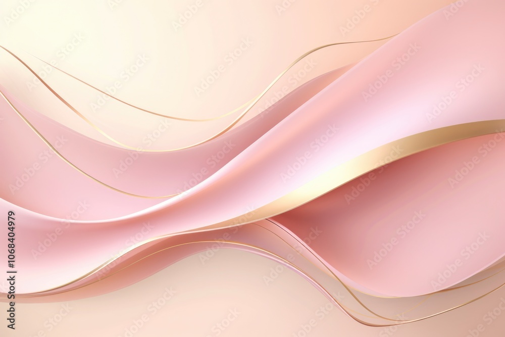 Abstract gold and light pink wave background Abstract gold and light pink wave background