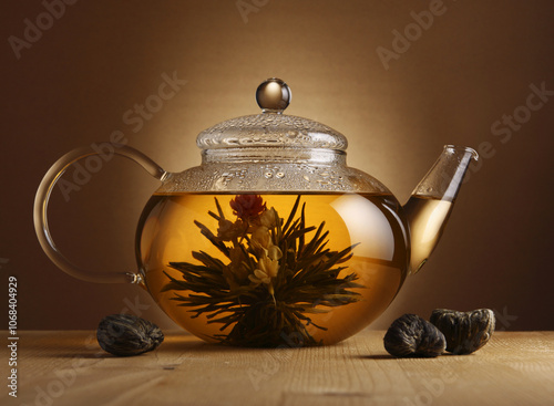 tea, chinese, medicine, flower, teapot, herb, lotus, 