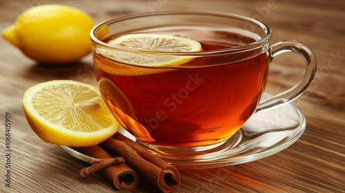 Cup of Tea with Lemon and Cinnamon.