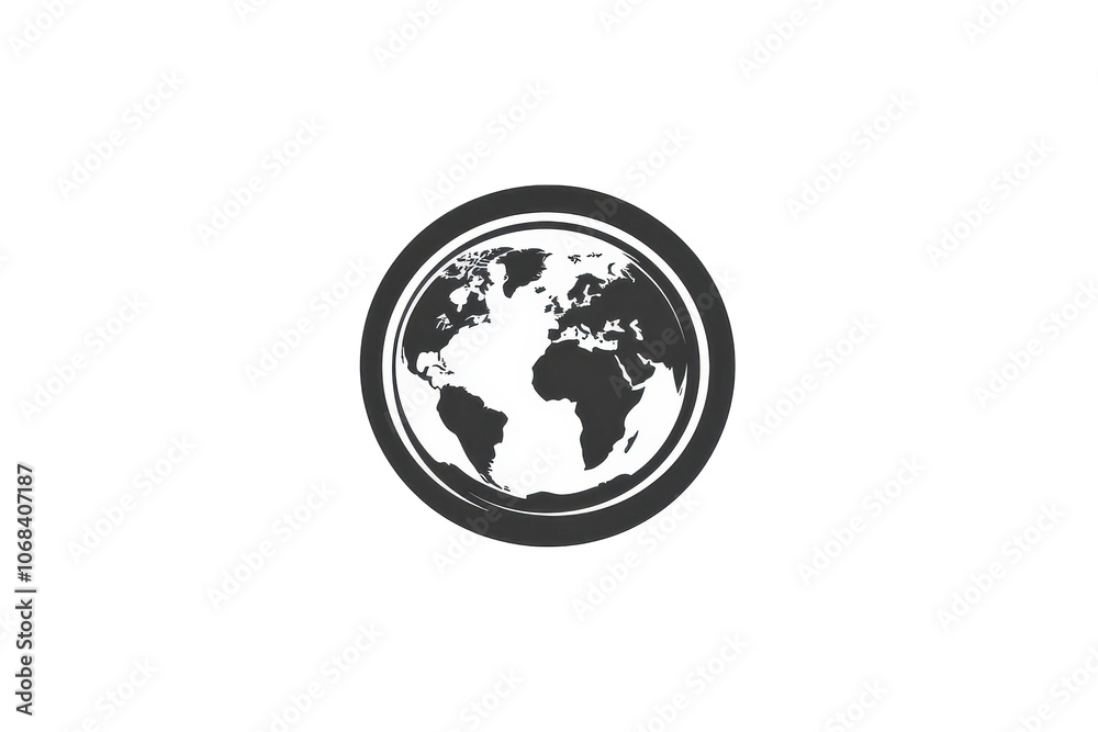 map icon illustration highlighting global landmarks on a world map map icon illustration highlighting global landmarks on a world map
