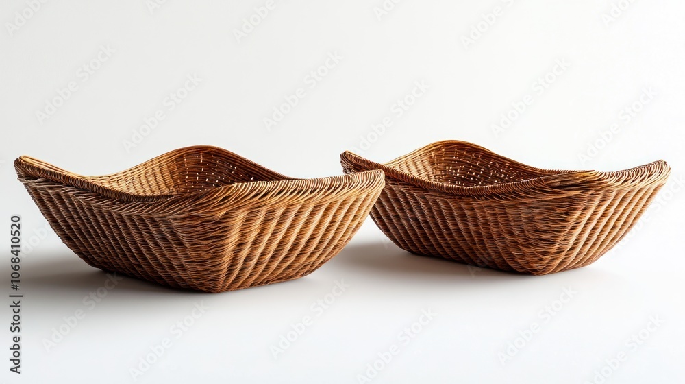 Fototapeta premium Two Wicker Baskets