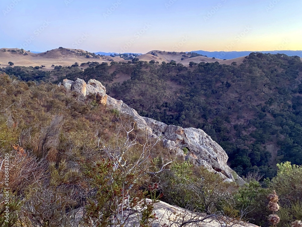 mountain landscape with sky on New Year's Eve. California mountain landscape with sky on New Year's Eve. California