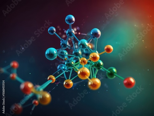 molecule of chemistry,3d render of molecule,3d render of molecule model,chemical glassware,molecule of communication