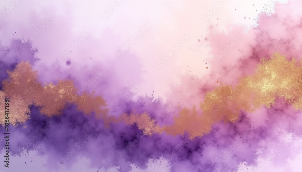 Soft abstract texture with pastel purple and pink hues blended with golden shimmer Soft abstract texture with pastel purple and pink hues blended with golden shimmer
