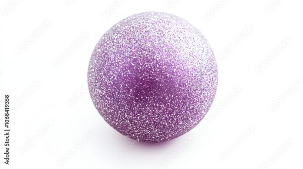 vibrant pink christmas tree ball isolated on white vibrant pink christmas tree ball isolated on white