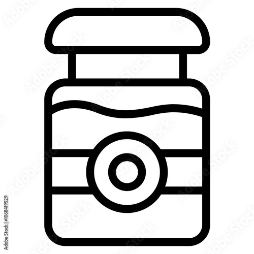 Caramel  Line Icon