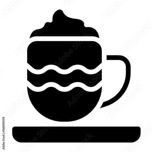 Caramel drink Solid Icon