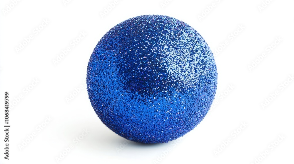 vibrant blue christmas ball isolated on white vibrant blue christmas ball isolated on white