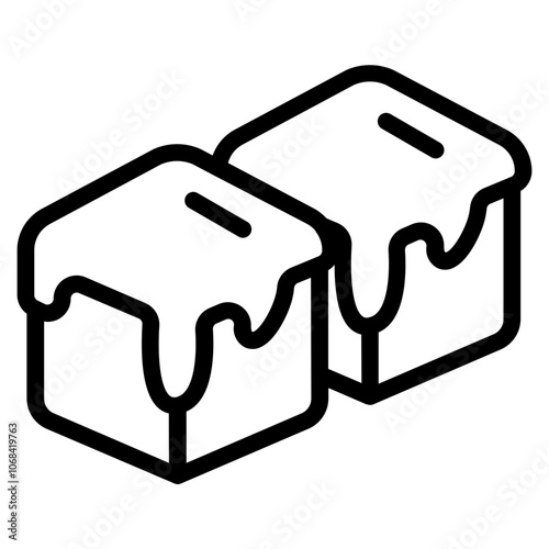 Caramels Line Icon