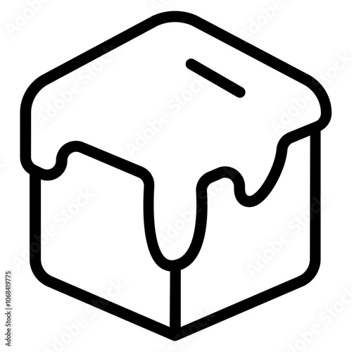 Caramel Line Icon