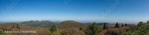 Panorama de la chaine des puys