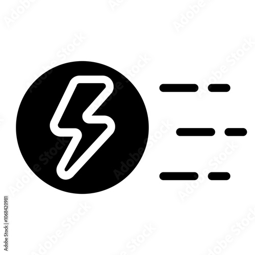 Fast charge Solid Icon