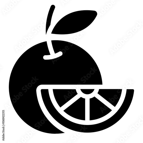 Oranges fruit Solid Icon