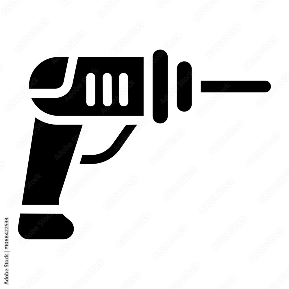 Obraz premium Power drill Solid Icon