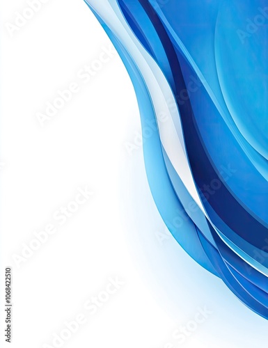 A blue wave design on a white background for text input